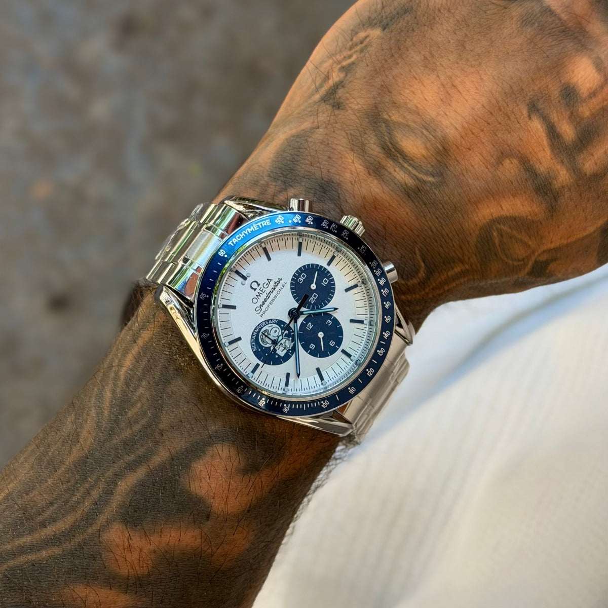 Omega SpeedMaster Silver Snoopy